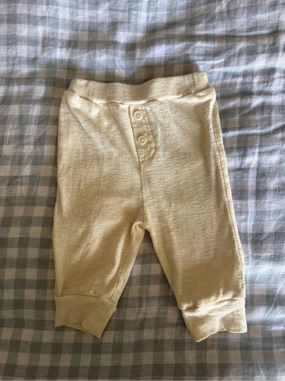 kate quinn Pale Yellow Knit Baby Pants
